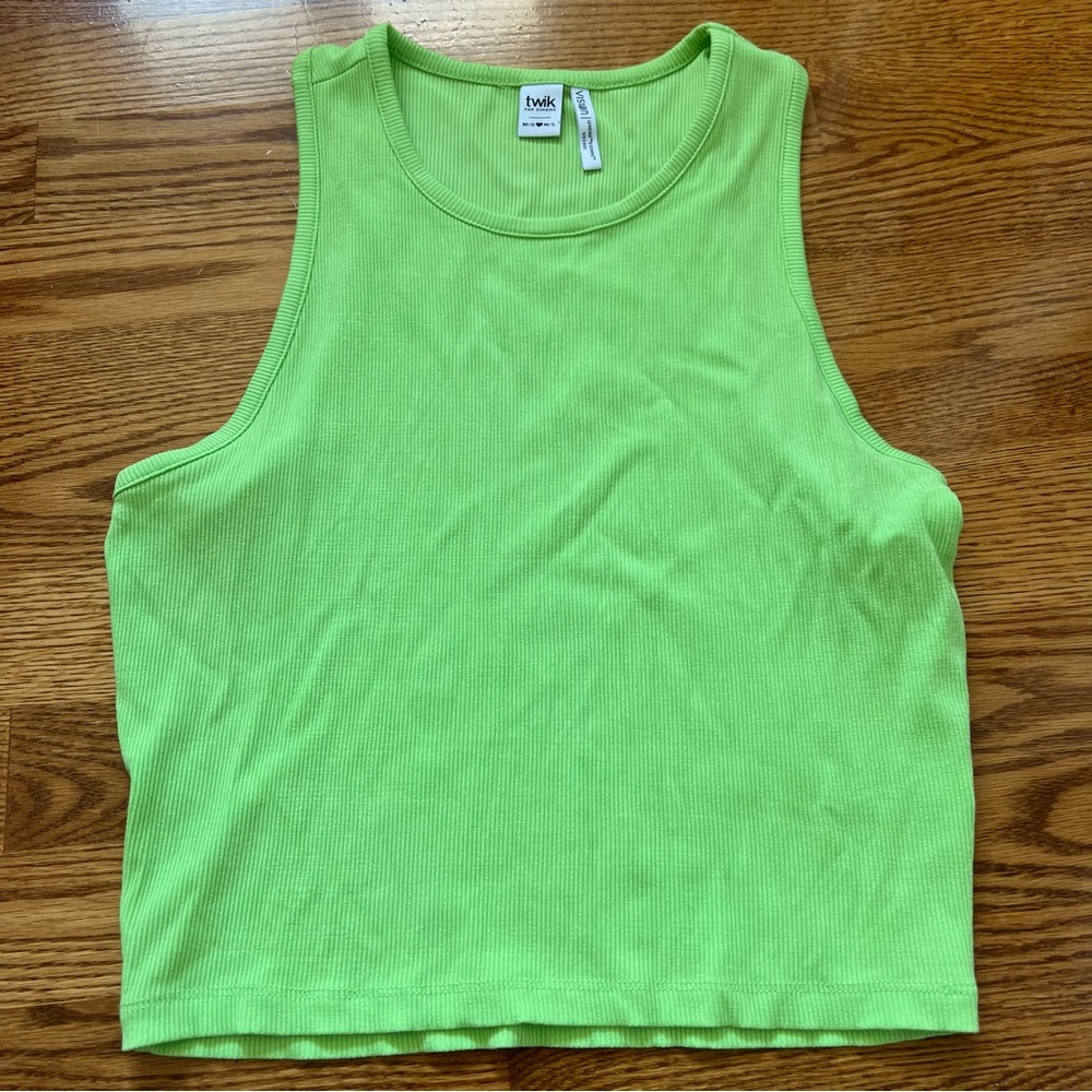 Simon’s Twik Neon Green Tank Top